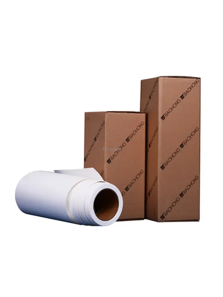 BAOHONG 300g Watercolor Paper Roll – 100% Cotton Natural White Cold Press Rough Professional Art Paper 27/37cm × 10m