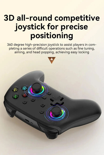 Wireless Pro Gamepad Controller for Nintendo Switch OLED/Lite & Elite – Bluetooth 6-Axis Joystick for PC & Steam Deck