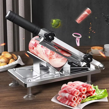 Portable Adjustable Beef & Vegetable Slicer – Household Meat and Frozen Food Cutting Tool