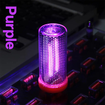 Retro USB LED Filament Night Light - Warm Yellow Flame Ambient Bulb for Car, Bedroom & Home Decor