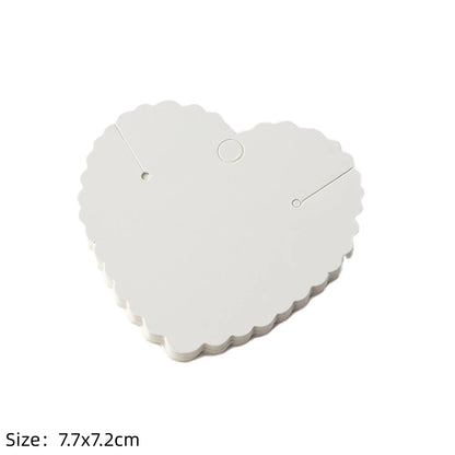 50pcs Earring Display Cards — Cardboard Jewelry Holder for DIY, Small Business, Organizer & Packaging Supplies