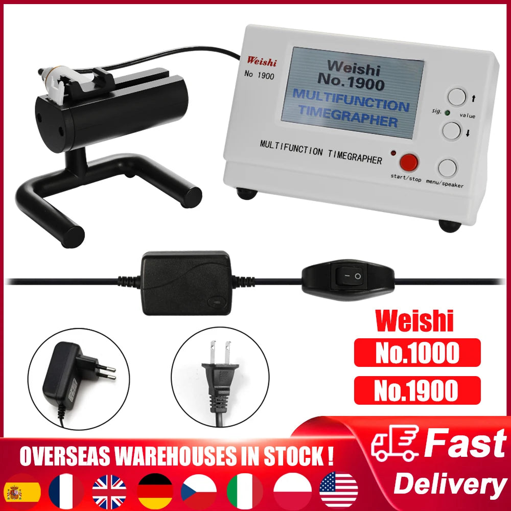 WeiShi No.1000/No.1900 Timegrapher – Watch Testing Tool for Repairers & Hobbyists, Timing Test & Watch Repairing Tool