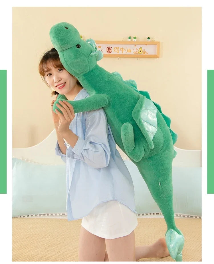 150cm Small Flying Dragon Plush Doll – Soft Stuffed Dinosaur Pillow Cushion, Christmas Gift for Kids & Girls