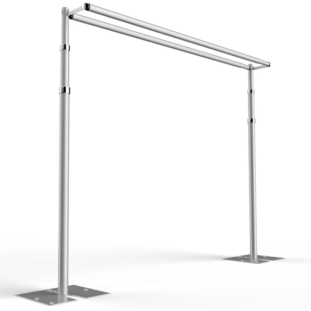 10x10Ft Double Crossbar Pipe and Drape Backdrop Stand Kit – Adjustable Metal Frame for Photography & Events