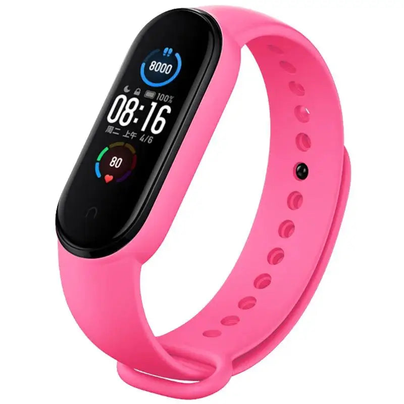 Silicone Watch Strap for Xiaomi Mi Band - Replacement Wristband Bracelet for Mi Band 3 4 5 6 7 Smartwatch Accessories