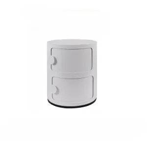Nordic Round Bedside Table – Mini 2/3/4/5 Layer Cute Storage Cabinet, Creative Living Room & Bedroom Furniture