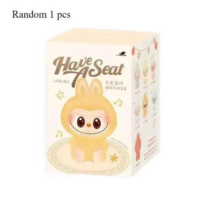 1:1 High-Quality Macaron 2nd The Monsters Labubu Sitting Party Vinyl Plush Blind Box Doll Gift