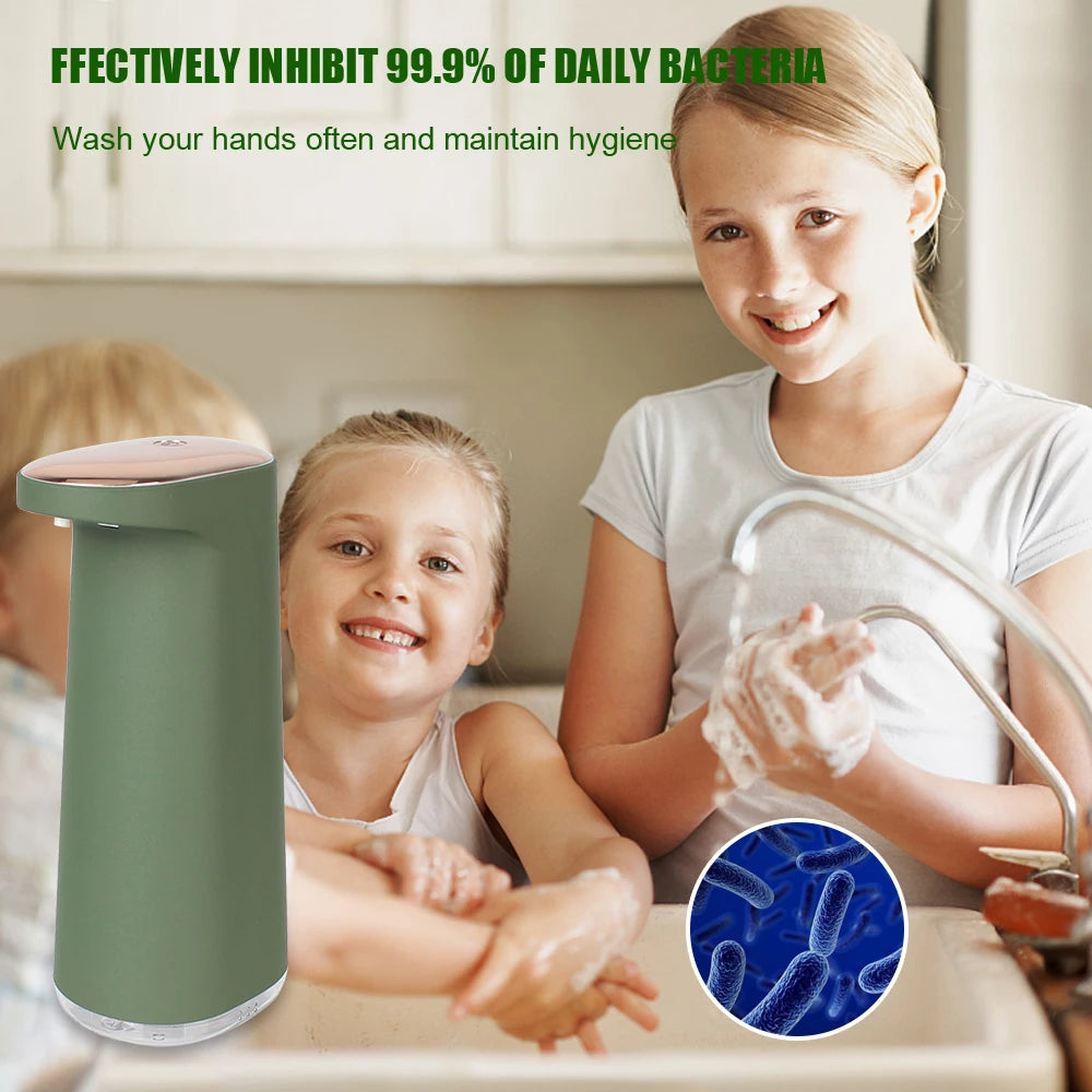 450ML Touchless Automatic Foaming Soap Dispenser — USB Rechargeable Hand-Free Bathroom & Kitchen Use