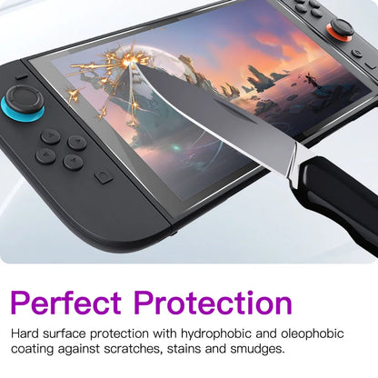 9H Tempered Glass Screen Protector for Nintendo Switch 2 – HD Clear Anti-Scratch Film