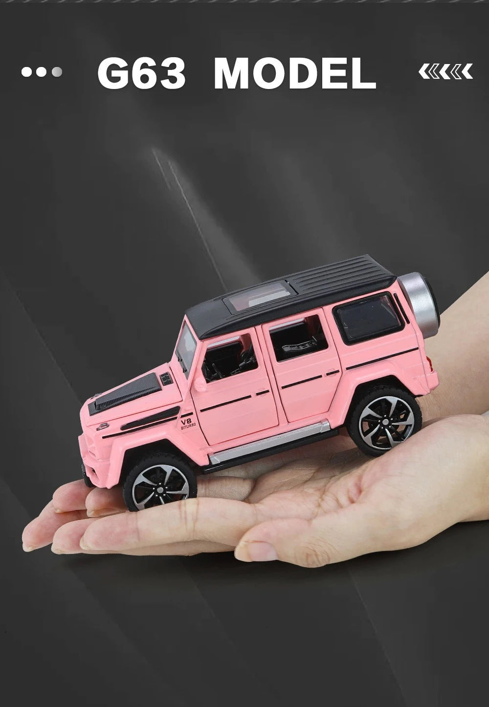 1:32 Mercedes Benz G63 Diecast Model Car with Sound & Light – Off-road SUV Miniature Alloy Toy Gift for Boyfriend