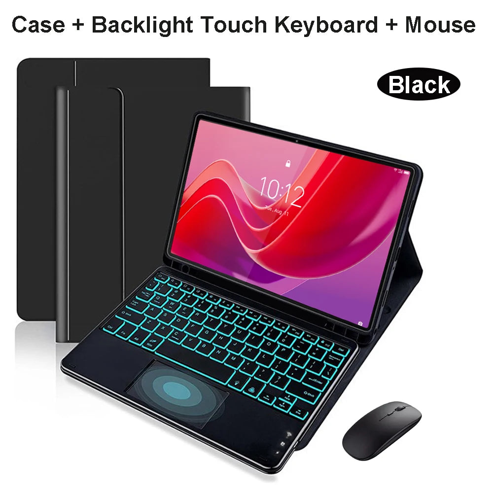 Lenovo Tab M11 11" Case with Bluetooth Keyboard – Smart Stand Cover for Xiaoxin Pad 2024/2025