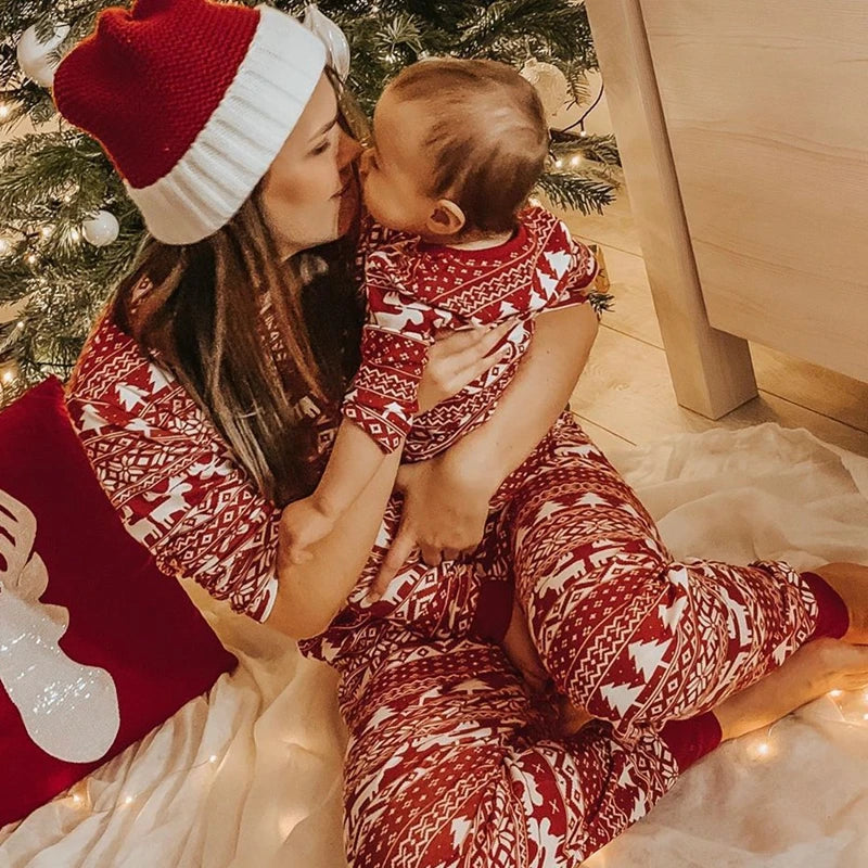 Mommy and Me Christmas Pajamas Set 2023 - Soft & Cute 2-Piece Sleepwear for Family, Adults & Kids Xmas Outfits