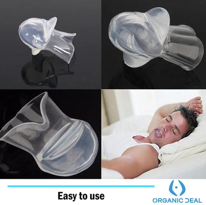 Anti-Snoring Silicone Mouthpiece – Tongue Retainer Device for Snore & Sleep Apnea Relief