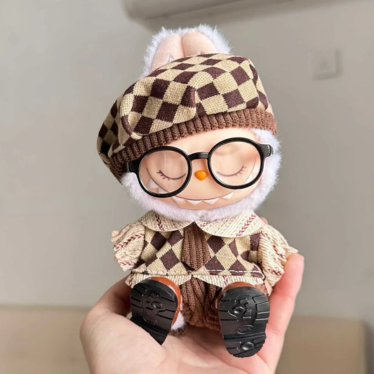 15-17cm Mini Labubu Doll Clothes — Idol V1 V2 Stylish Sports & Leisure Outfit Set | Doll Clothing Gift