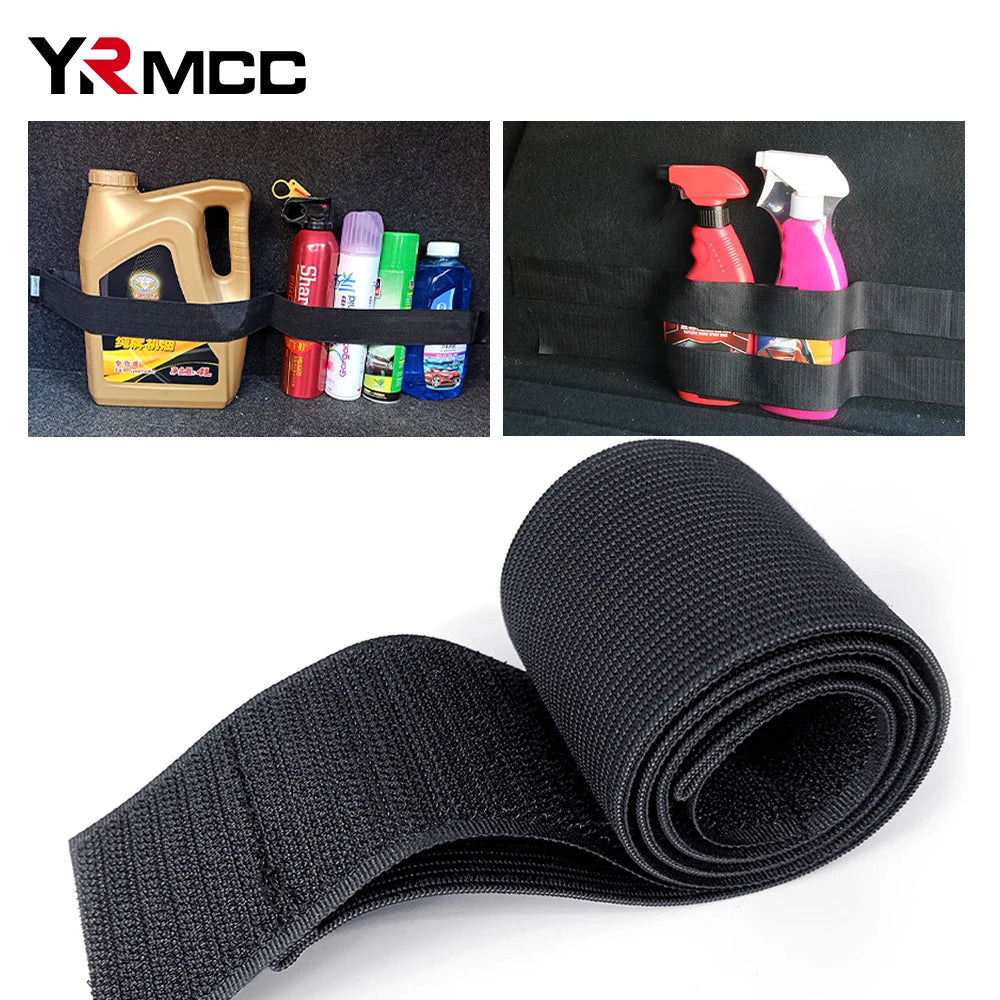 50cm Car Trunk Organizer Strap – Magic Tape Fixed Belt for Auto Tool & Fire Extinguisher Storage