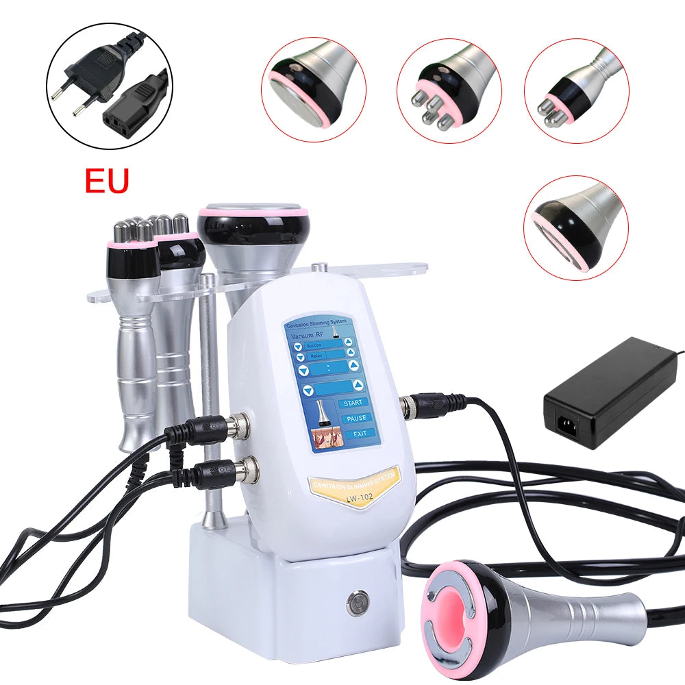 40K Cavitation 4 in 1 Ultrasonic RF Machine – Body Shaping, Weight Loss, Skin Tightening & Facial Lifting Device