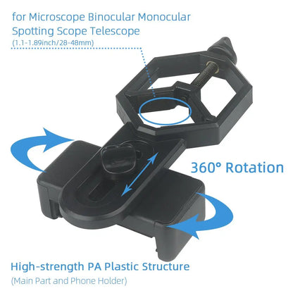 Outdoor Universal Camera & Phone Mount — Durable Telescope Photography Holder