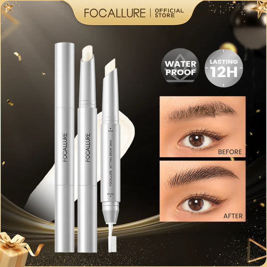 FOCALLURE 3D Eyebrow Gel Pencil – 2-in-1 Waterproof, Long-Lasting Eyebrow Wax & Enhancer Makeup Tool