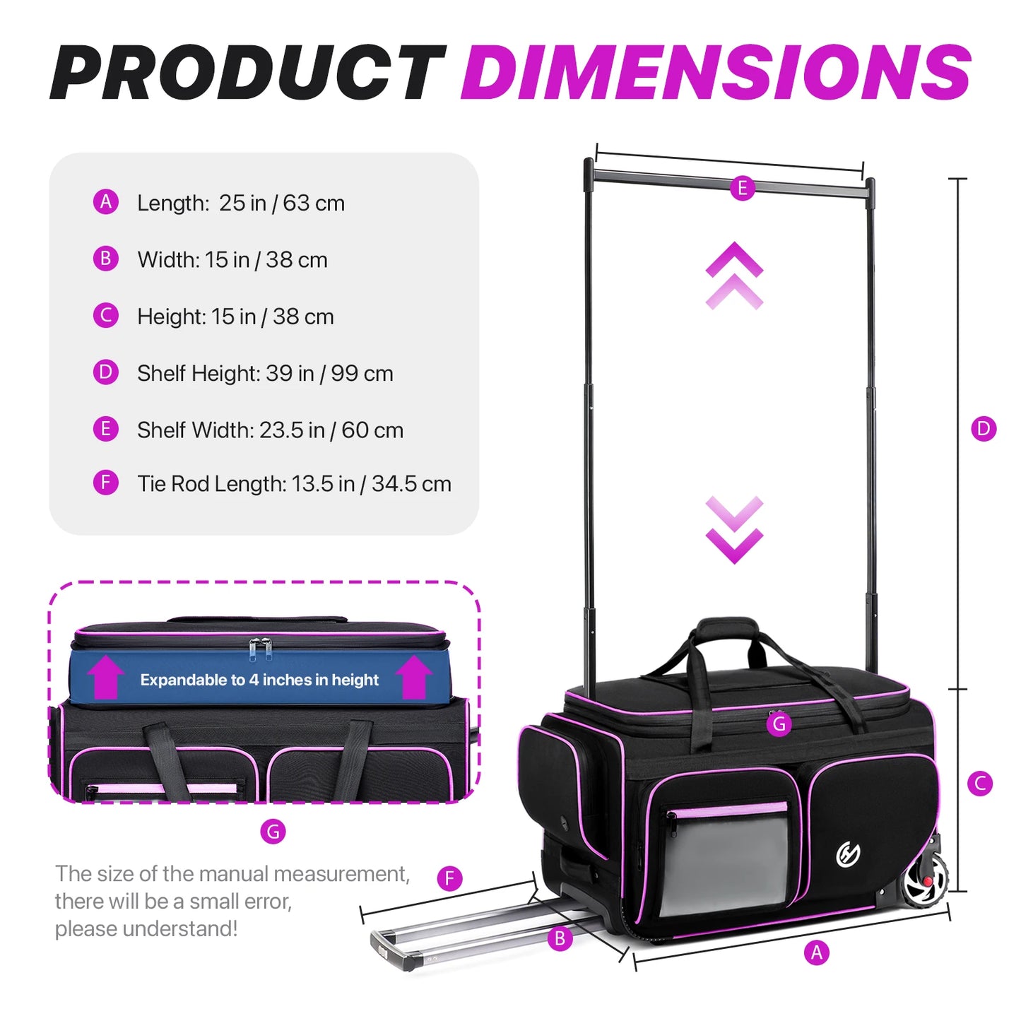 Large-Capacity Business Trolley Travel Bag — Carry-On Luggage with Laptop Compartment, Clothes Drying Rack & Multi-Functional Travel Case