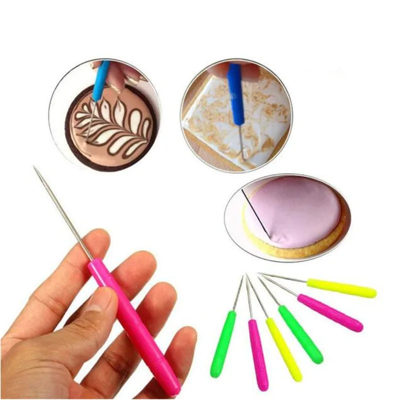 3PCS Cake Scriber Needle Model Tool Set - Sugarcraft Decorating Tools for Fondant, Cookies, and Baking