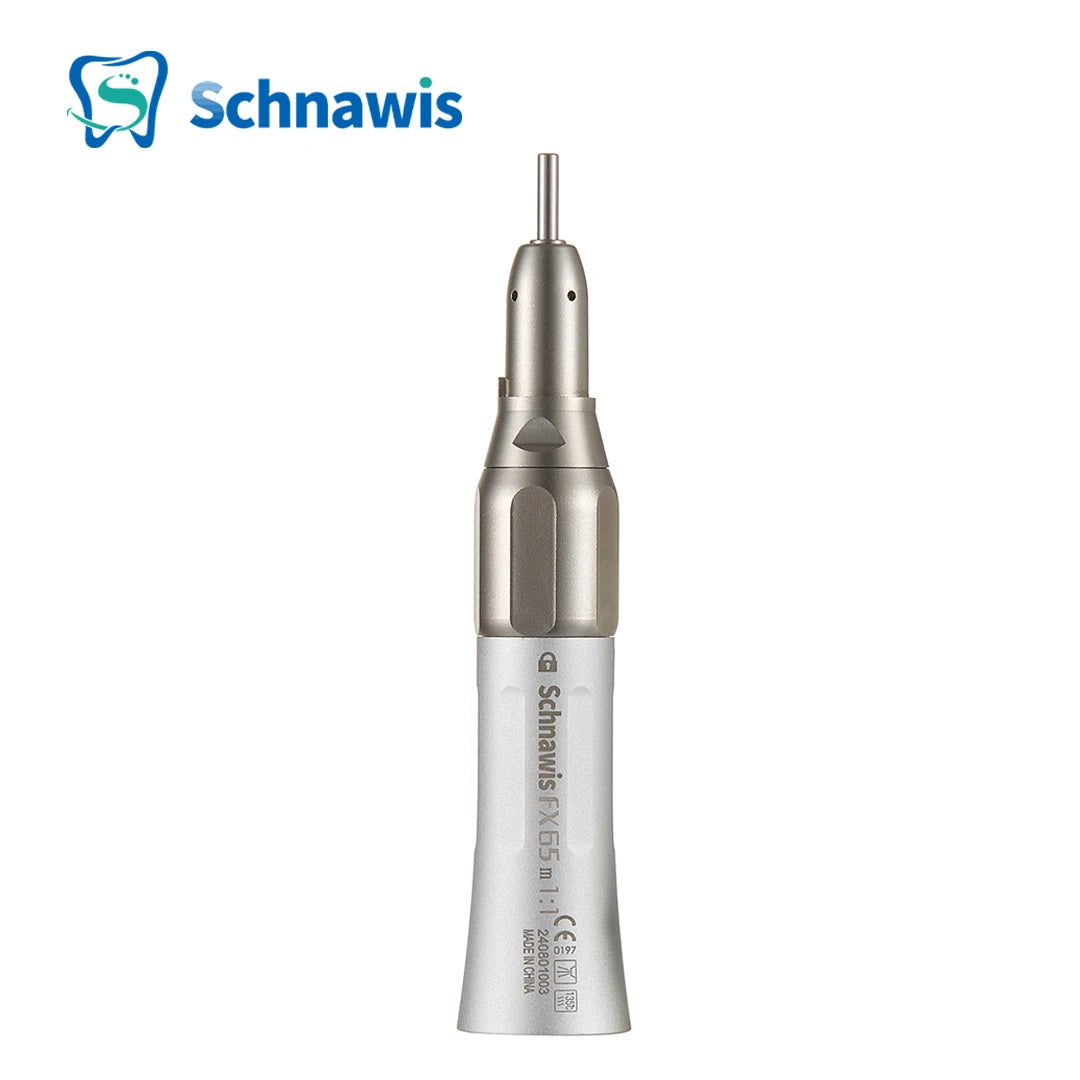 NSK FX25 FX65 1:1 Direct Drive Contra Angle — Low-Speed Dental Handpiece with Mini Head for Polishing