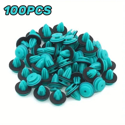 Auto Door Panel Clips with Seal Rings - Car Fastener Rivet Retainers for Interior & Bumper Repair