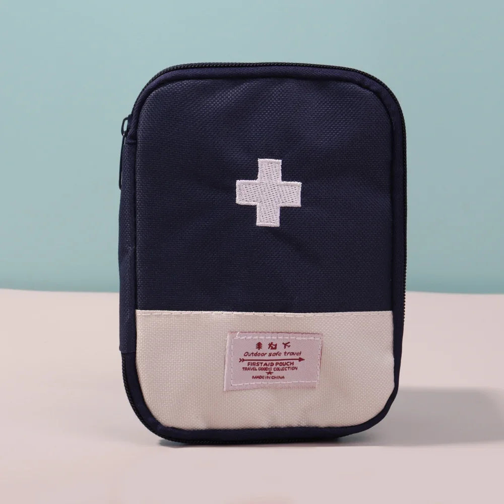 Portable Medicine Bag – Cute First Aid Kit Organizer, Medical Emergency Kit for Travel, Outdoor & Household Pill Storage