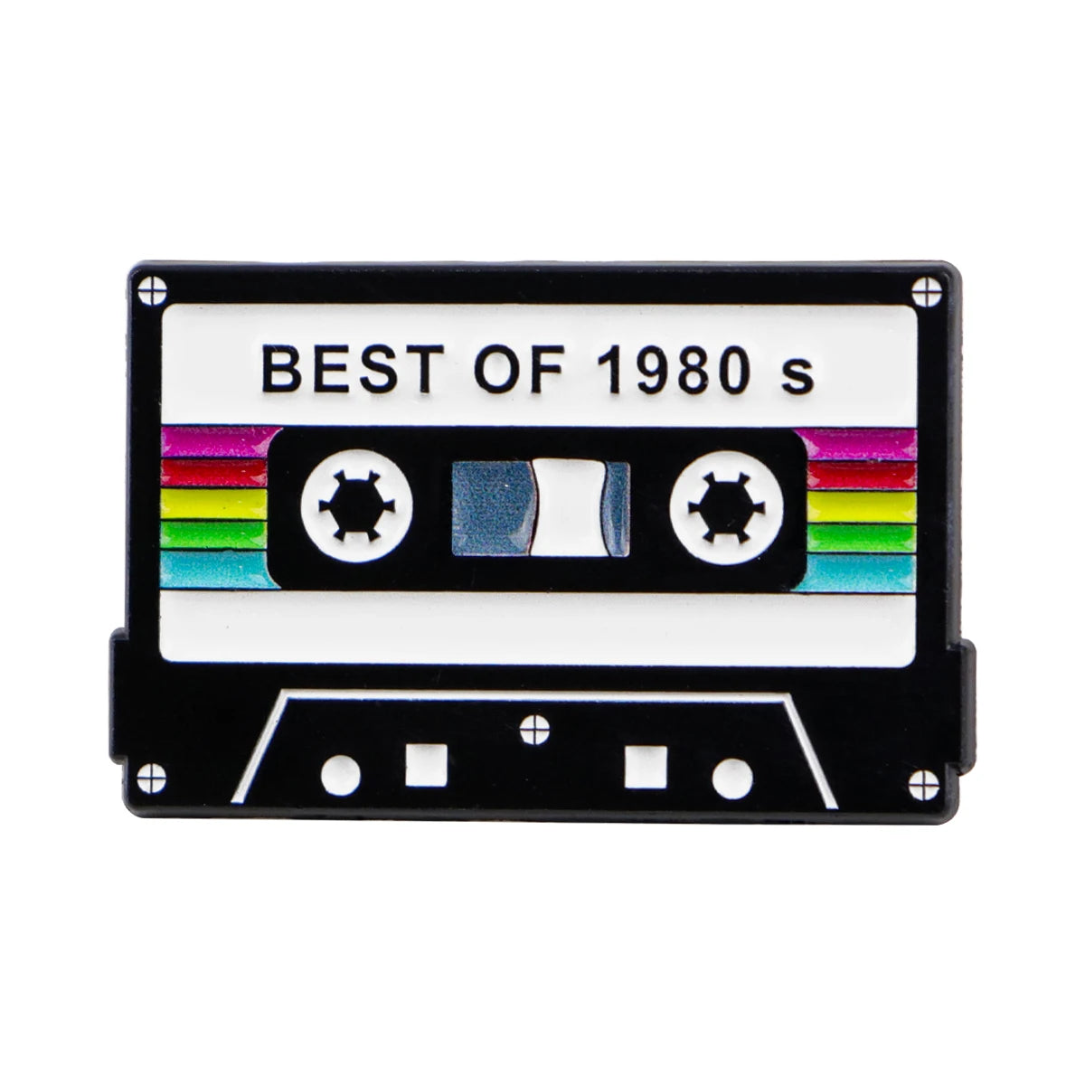 Vintage 1981 Retro Tape Enamel Pin – Lapel Brooch Badge for Backpack, Clothing, Accessories, Fashion Jewelry, Gift for Friends