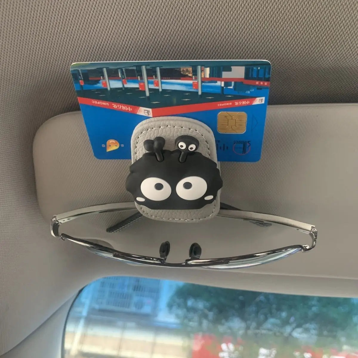 Magnetic Car Glasses Clip - Multifunctional Sun Visor Sunglasses Holder & Storage Rack