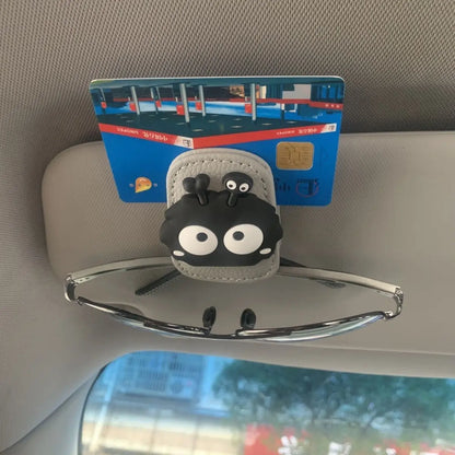 Magnetic Car Glasses Clip - Multifunctional Sun Visor Sunglasses Holder & Storage Rack
