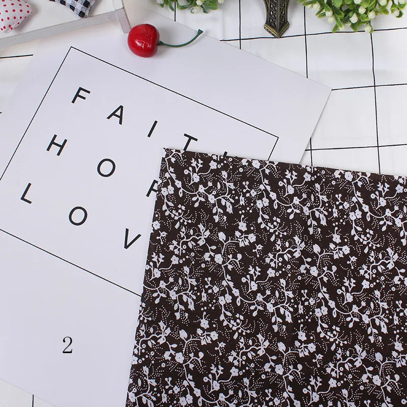Printed Cotton Fabric Squares 25×25cm — Sewing, Quilting, Patchwork & DIY Handmade Craft Material