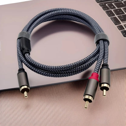 RCA Splitter Audio Cable 1 to 2 Male to Female – 0.3m/0.5m/3m Short RCA Adapter Cord for TV, DVD, CD, Subwoofer & Amplifier Speakers