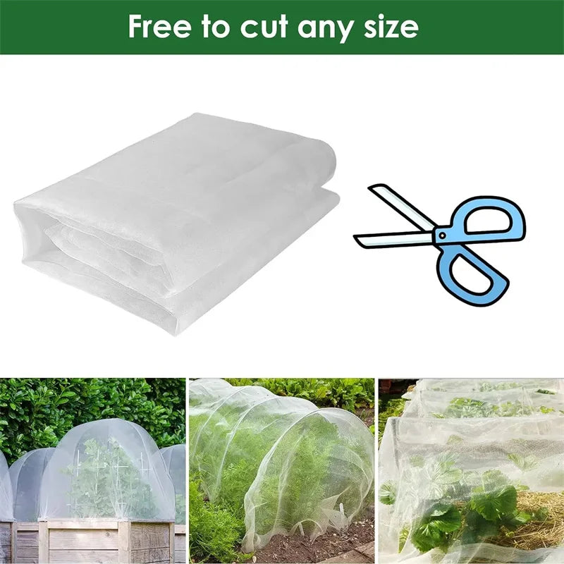 Garden Mesh Screen Barrier – Reusable Protective Cover for Flowers, Crops, Greenhouse, Bird & Insect Protection
