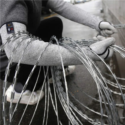 Level 5 HPPE Cut-Resistant Arm Sleeves - Anti-Puncture Protective Work Sleeves for Hand & Arm Safety