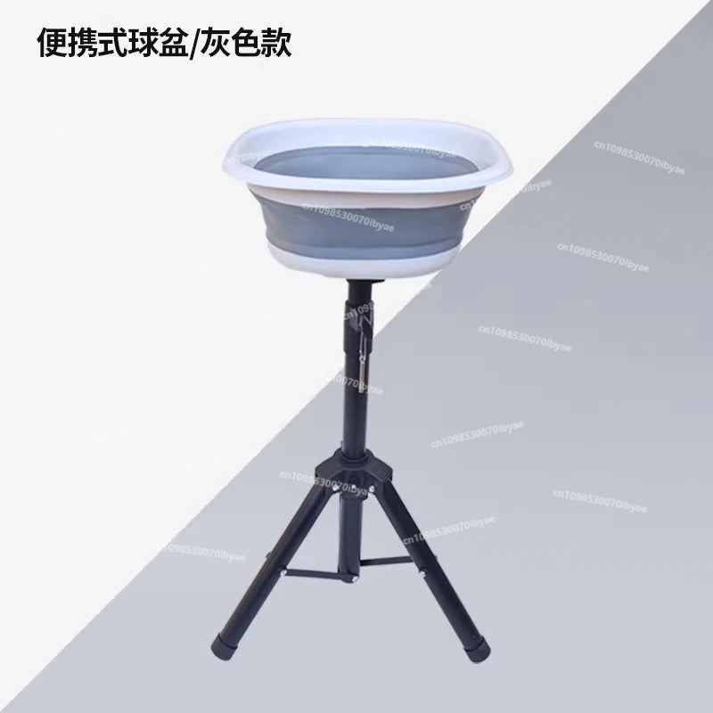 Portable Table Tennis Ball Collector – Multi-Ball Serving Basin with Mobile Storage Box for Arena Training and Practice Use