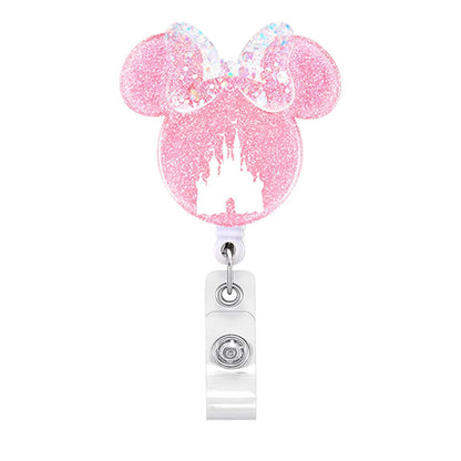 2023 Acrylic Retractable Nurse Badge Reel – Cute Anime Christmas ID Card & Key Holder Lanyard