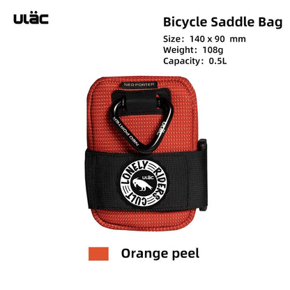 ULAC 0.5L Waterproof Bicycle Saddle Bag — Mini Shockproof MTB Seatpost Rear Pack Tail Pouch