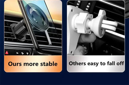 Magnetic Car Phone Holder — MagSafe-Style Universal Car Mount & GPS Mobile Bracket for iPhone 15/14/13/12, Samsung & Xiaomi