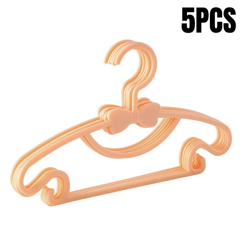 5-50PCS Baby Plastic Hangers – Kids Clothes Storage Rack for Nursery, Toddlers & Infants, Portable Home Use