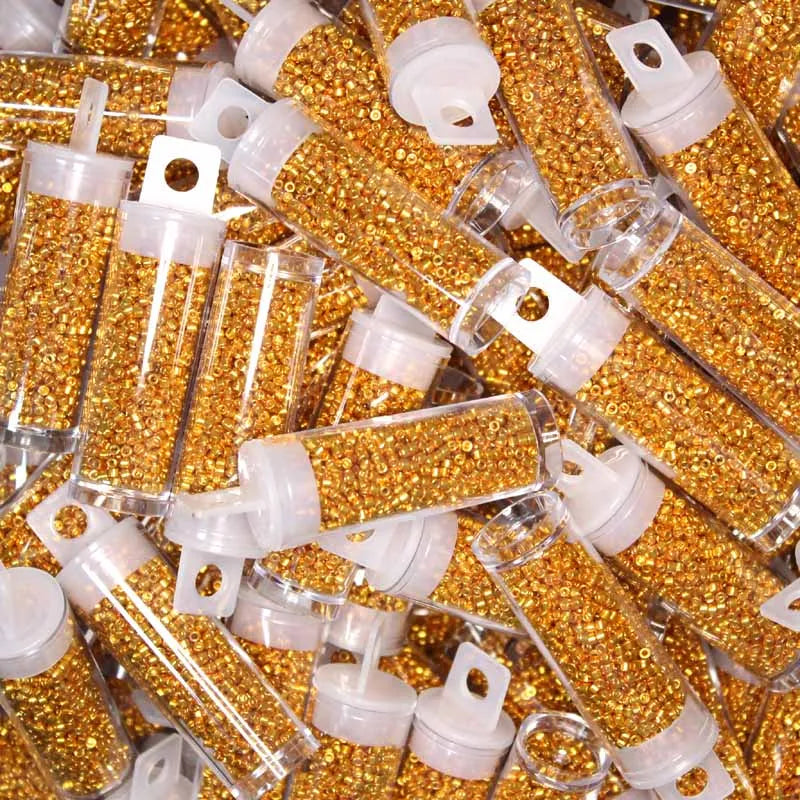 MKY 2.0MM Metallic Glass Beads - Loose Beads for DIY Handmade Crochet & Jewelry Crafts