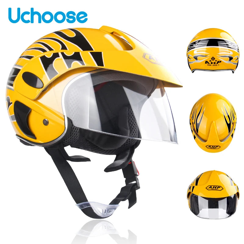 Child Motorcycle Helmet (3-9 Years) – ABS Unisex Safety Motocross & ATV Cross Helmet for Bicycle & Downhill Riding