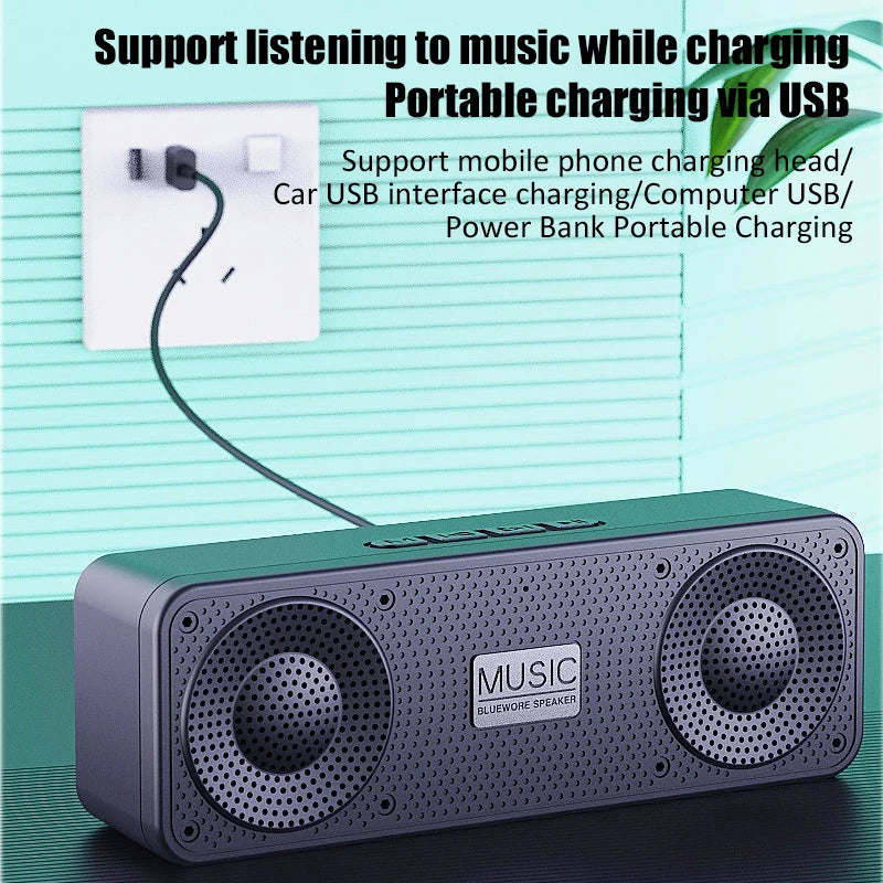 S18 Wireless Bluetooth Smart Speaker — Portable Subwoofer for Mobile, Computer, Outdoor Audio & Radio