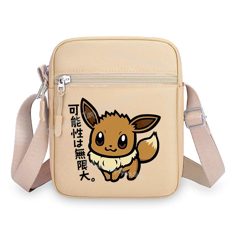 Pokemon Pikachu Cartoon Shoulder Bag – Large Crossbody Messenger Bag for Boys & Girls School Handbag