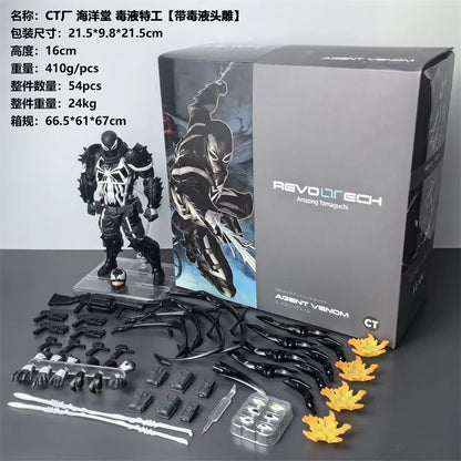 CT Toys Spider-Man SHF Agent Venom Figure — Yamaguchi Spider-Man Action Model, Collectible Desk Decor Toy Gift