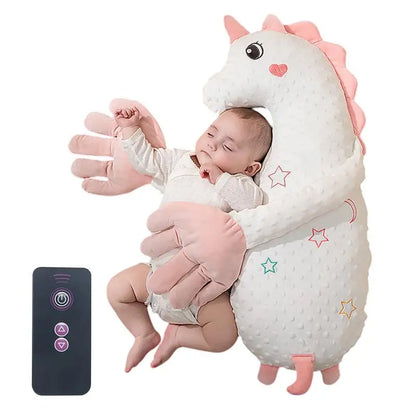 Baby Soothing Palm Patting Stuffed Animal – Automatic Sleep Soother with Adjustable Speed and Remote Control, Perfect Sleeping Buddy for Babies