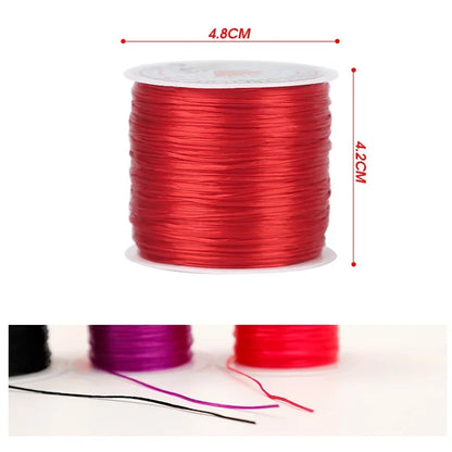 10M Strong Elastic Crystal Beading Cord – 1mm Stretch Thread for DIY Bracelets, Necklaces & Jewelry Making