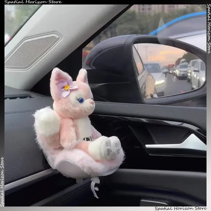 Mini Plush Safety Seat — Kawaii Labubu Idol Kpop Doll Car Air Freshener & Decoration Accessory