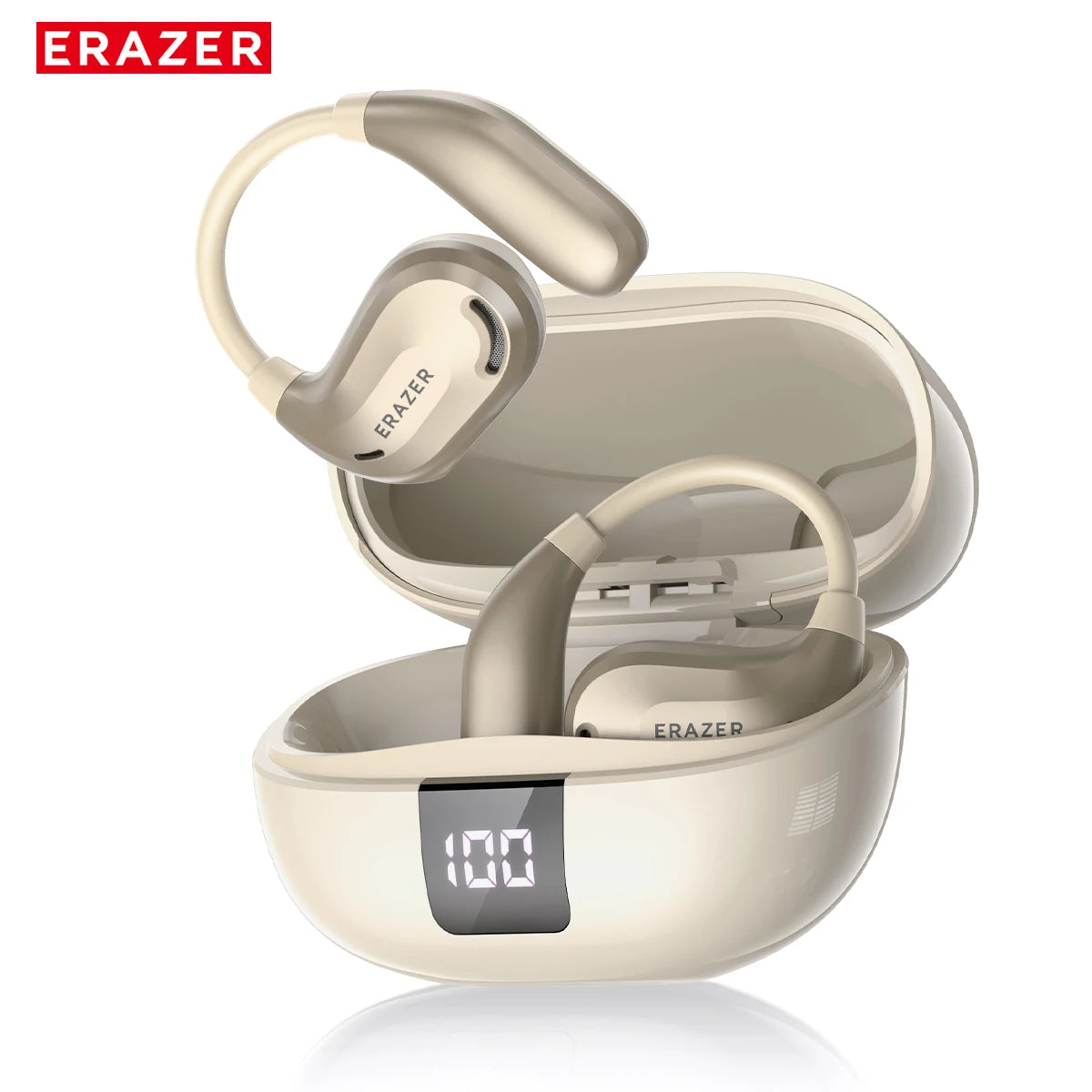 ERAZER XT66PRO Bluetooth Earphones – ASMR Headsets, DIY App, AI Translator, Wireless Earbuds with 13-Hour Battery Life & Display