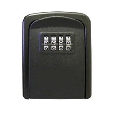 Mini Key Lock Box – Wall Mounted Alloy Safe Organizer with 4-Digit Combination for Indoor & Outdoor Security Storage
