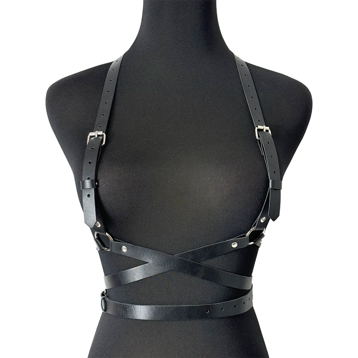 Women’s Punk Fashion Body Harness Belt, Gothic Street Style Waist Corset Suspenders Clothing Accessory
